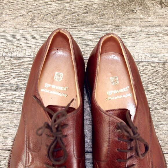 $695 Neiman Marcus GRAVATI Oxford 10 W Wide Caffè 15206 * add $15 new Trees main image 7